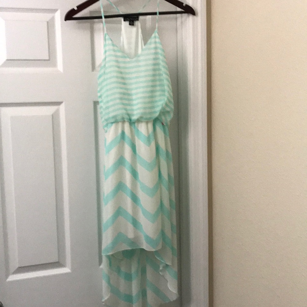 High low chevron dress
